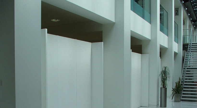 temporary exhibition walls